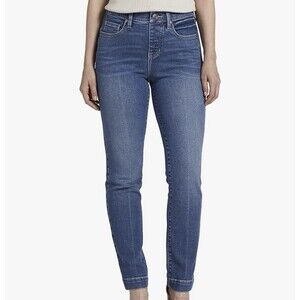 Jag Jeans Women Petite 14WBlue Faded Denim Valentina Straight High Rise Blue Tab